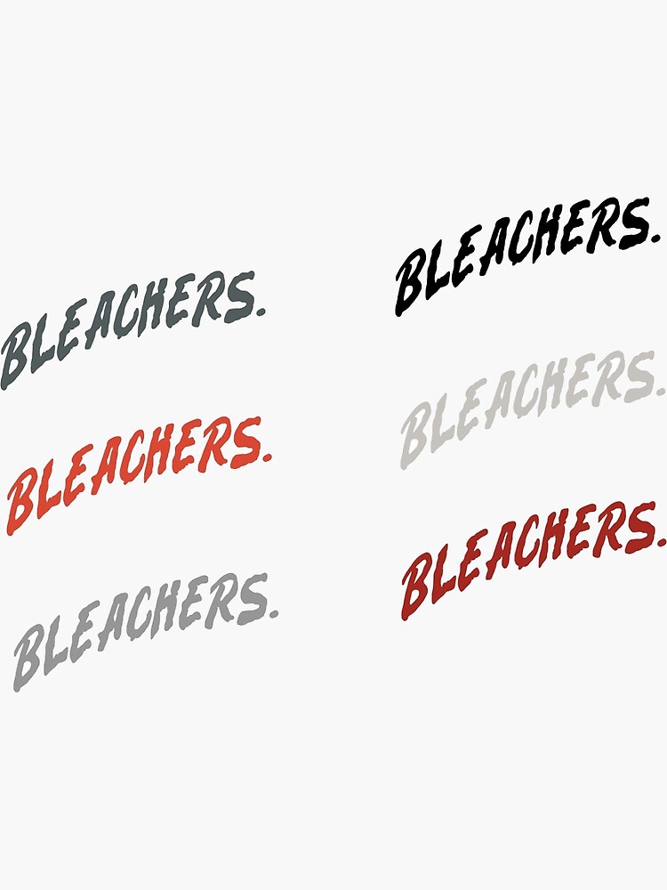"Bleachers Word Sticker Pack" Sticker for Sale by lizwoo714 Redbubble