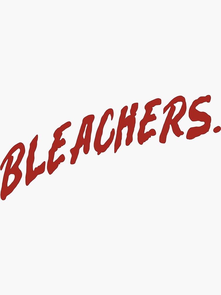 "Red Bleachers Word Sticker" Sticker for Sale by lizwoo714 Redbubble