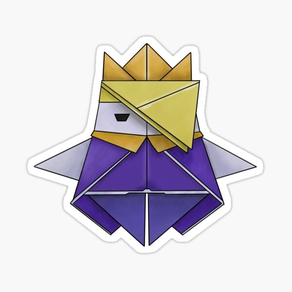 Olly the Origami King Sticker