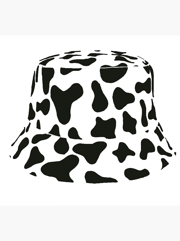 "Cow Bucket Hat" Sticker by customcreation Redbubble