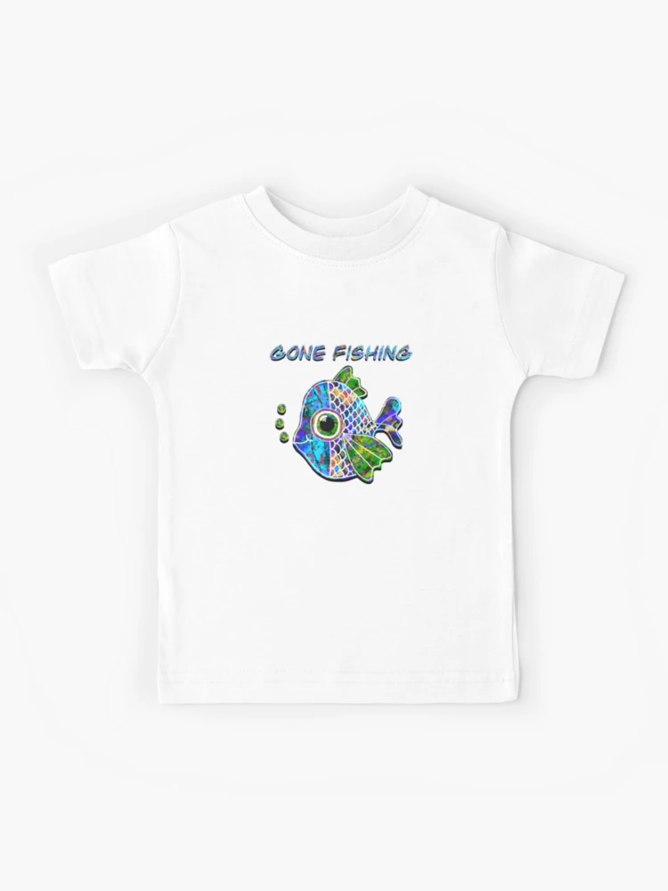 I love fishing with Grandpa Kids T-Shirt for Sale by sandpiperstudio