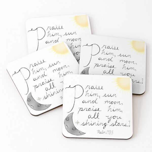Item preview, Psalm 148:3 praise Him sun, moon and stars designed and sold by Mustard-Seeds.