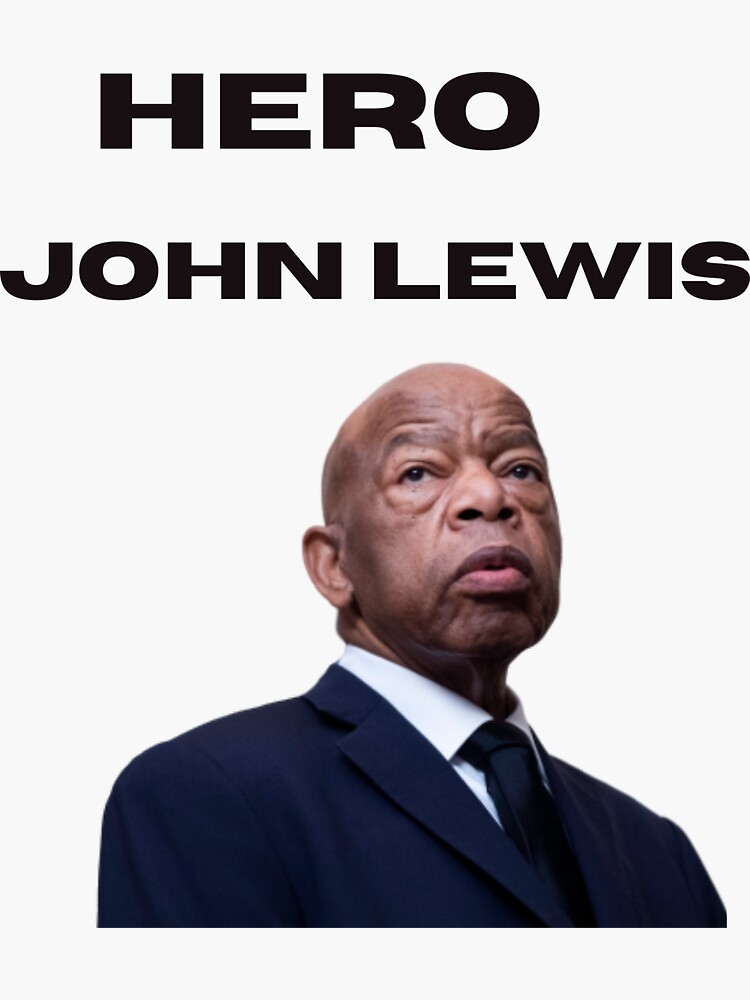 "JOHN LEWIS STICKERS" Sticker for Sale by namaganda Redbubble