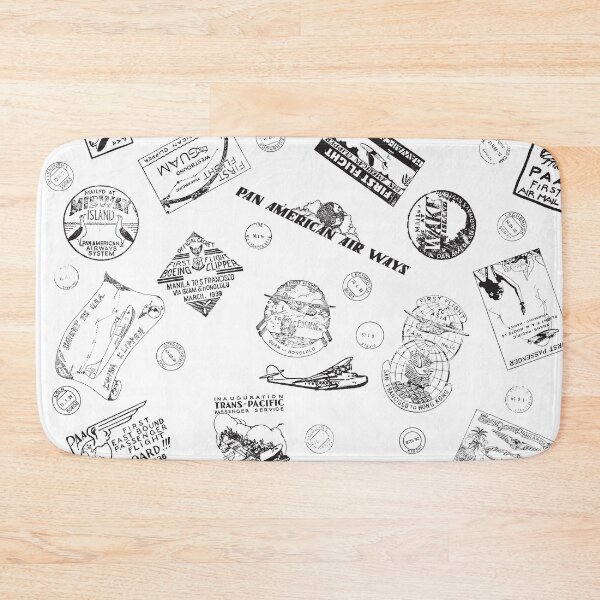 Item preview, Pan Am Travel Stamps Pattern designed and sold by Pan American World Airways, Inc..