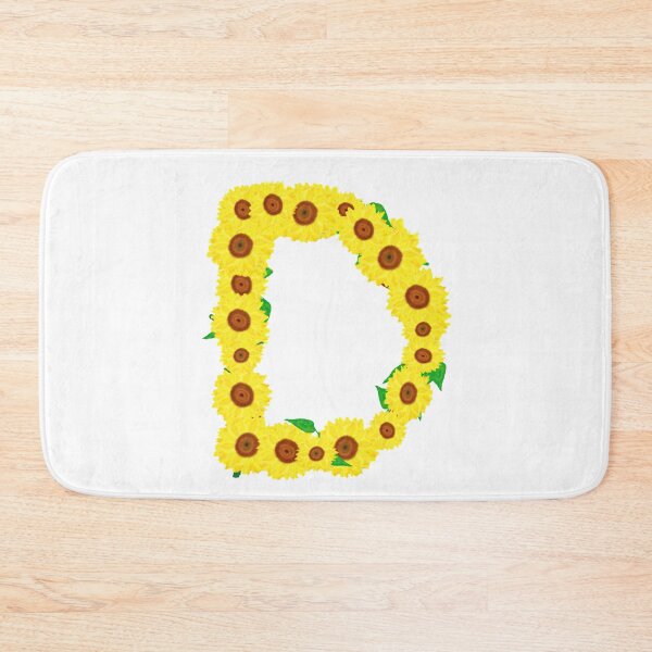 Item preview, Sunflowers Initial Letter D (White Background) designed and sold by ArtByLM.