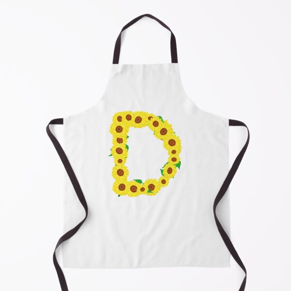 Item preview, Sunflowers Initial Letter D (White Background) designed and sold by ArtByLM.