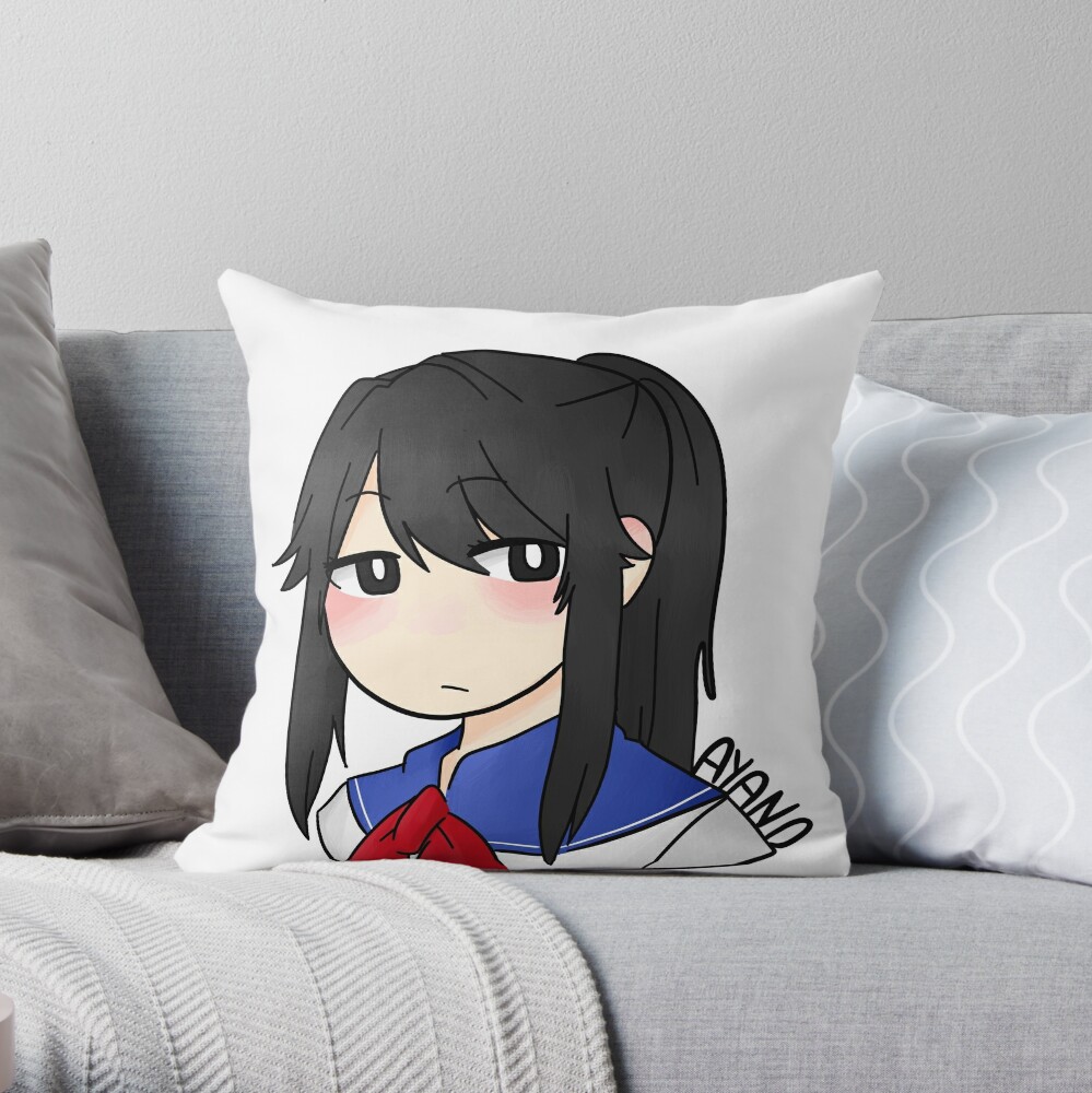 Ayano Aishi Of Yandere Simulator Throw Pillow For Sale By Sugarpow