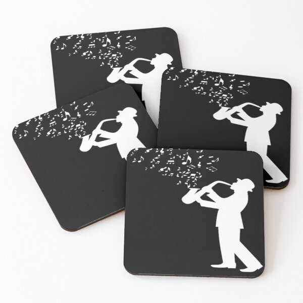 Item preview, Jazz Musician Silhouette White Design designed and sold by Mindsofcreation.