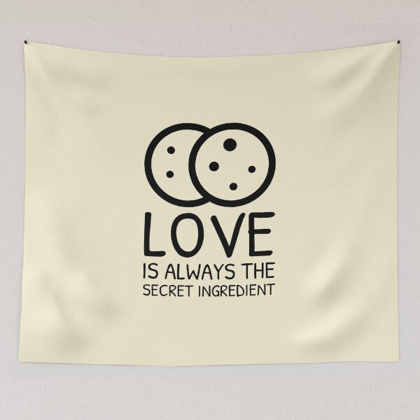 Item preview, Cookie Recipe for Baking Secret Ingredient Love Pair designed and sold by quoteology.