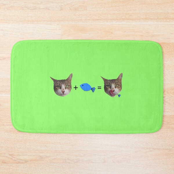 Item preview, Cat + fish designed and sold by Letícia Matos.