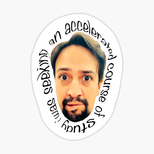 Lin Manuel Miranda Meme Sticker By Jvcreate Redbubble