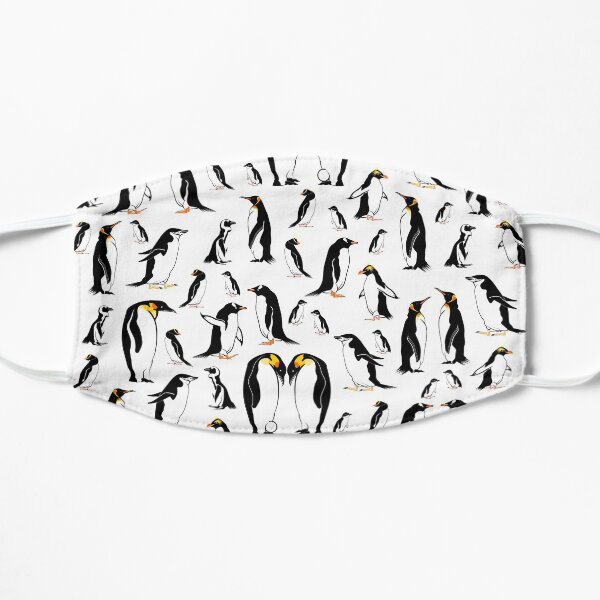 Penguin pattern Flat Mask