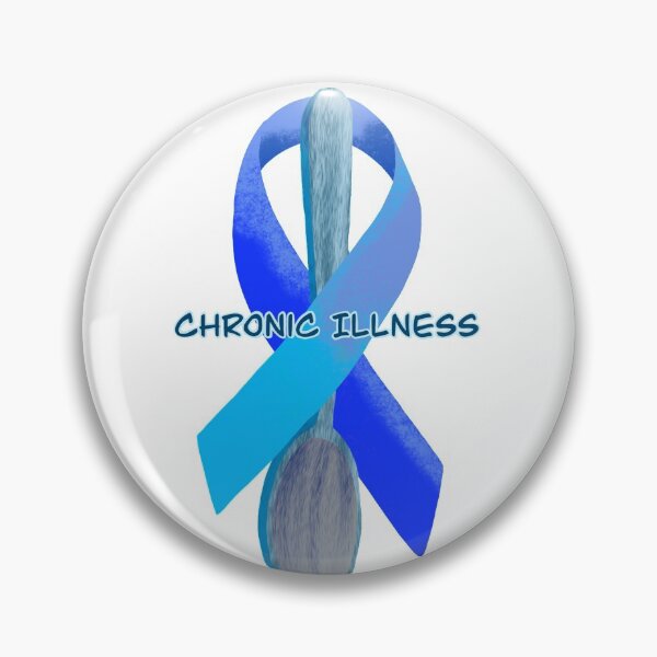 Item preview, Chronic Illness Awareness Ribbon designed and sold by ChronicallyGeek.