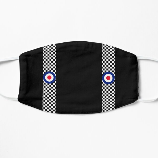Classic Target Roundel Racing Checkers Flat Mask