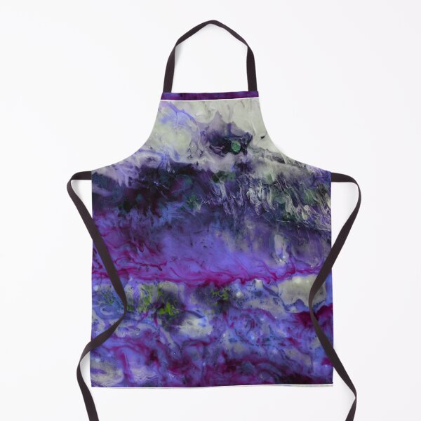 Item preview, Abstract purple storm painting | purple white blue seascape | mix medium painting | veri peri abstract painting designed and sold by hollycooper.
