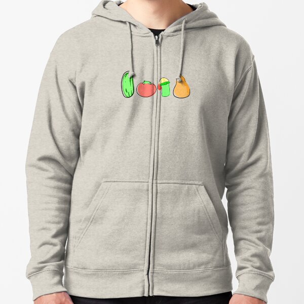 VeggieTales minimalism Zipped Hoodie