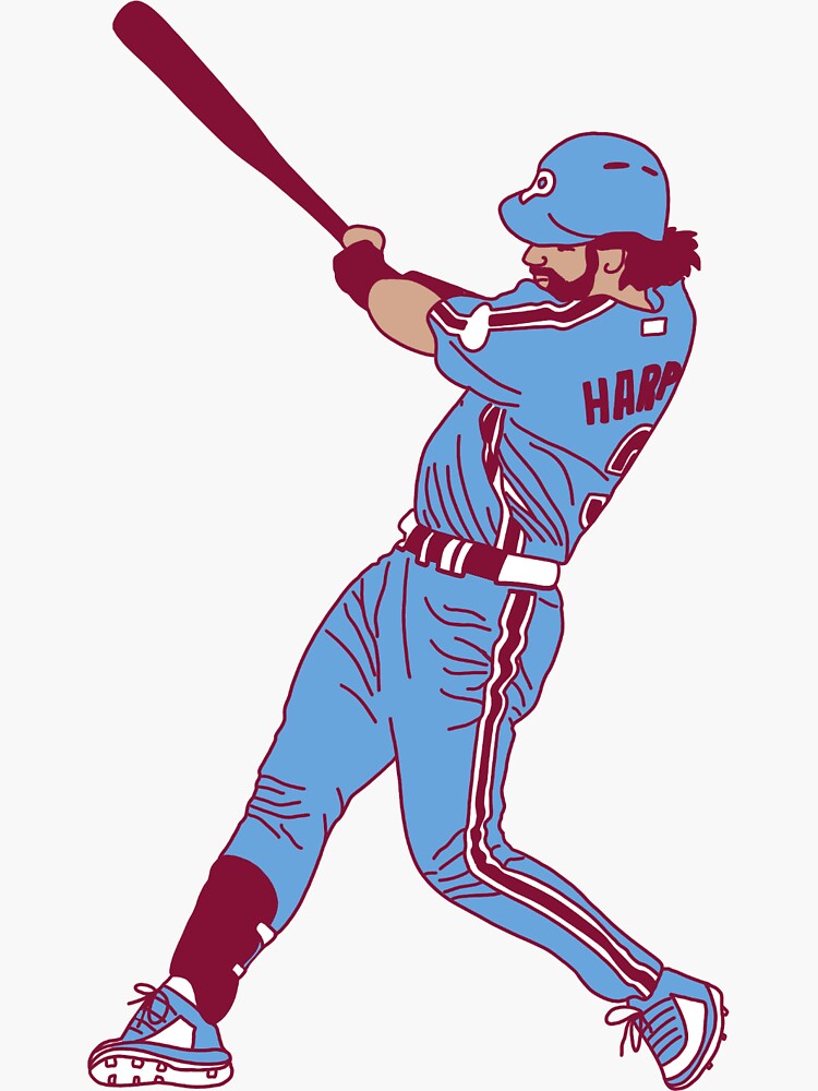 Bryce Harper Throwback Magnet for Sale by madeindelco