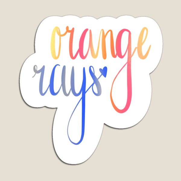 Orange Rays Sticker for Sale by meghancasey4