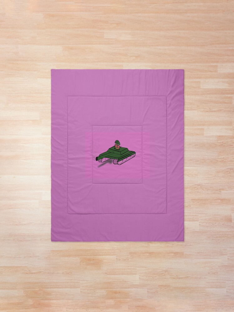 Alternate view of HAMSTER IN A TANK Comforter