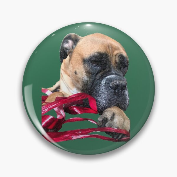Item preview, Bullmastiff at Christmastime designed and sold by hopie3924.