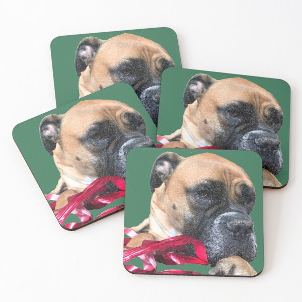 Item preview, Bullmastiff at Christmastime designed and sold by hopie3924.