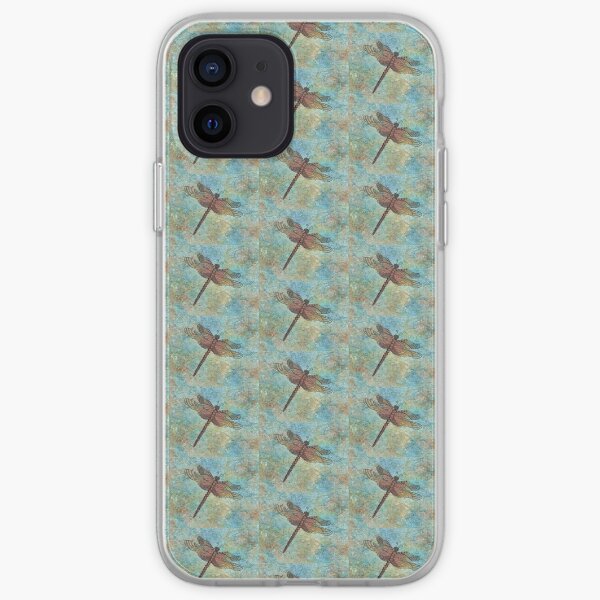 "Dragonfly Batik" iPhone Soft Case