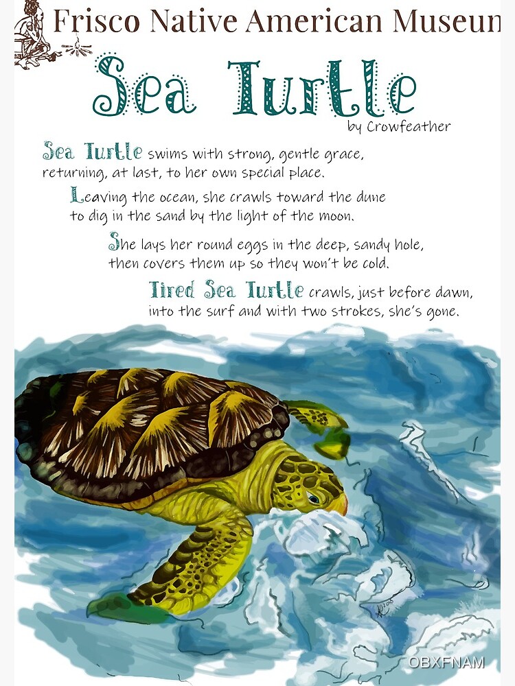 sea-turtle-with-poem-spiral-notebook-for-sale-by-obxfnam-redbubble