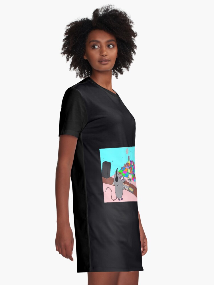 Alternate view of Techno Rat Graphic T-Shirt Dress