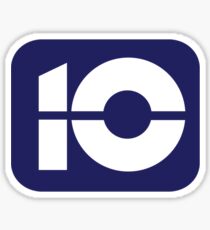10 Mid 80's Logo Sticker