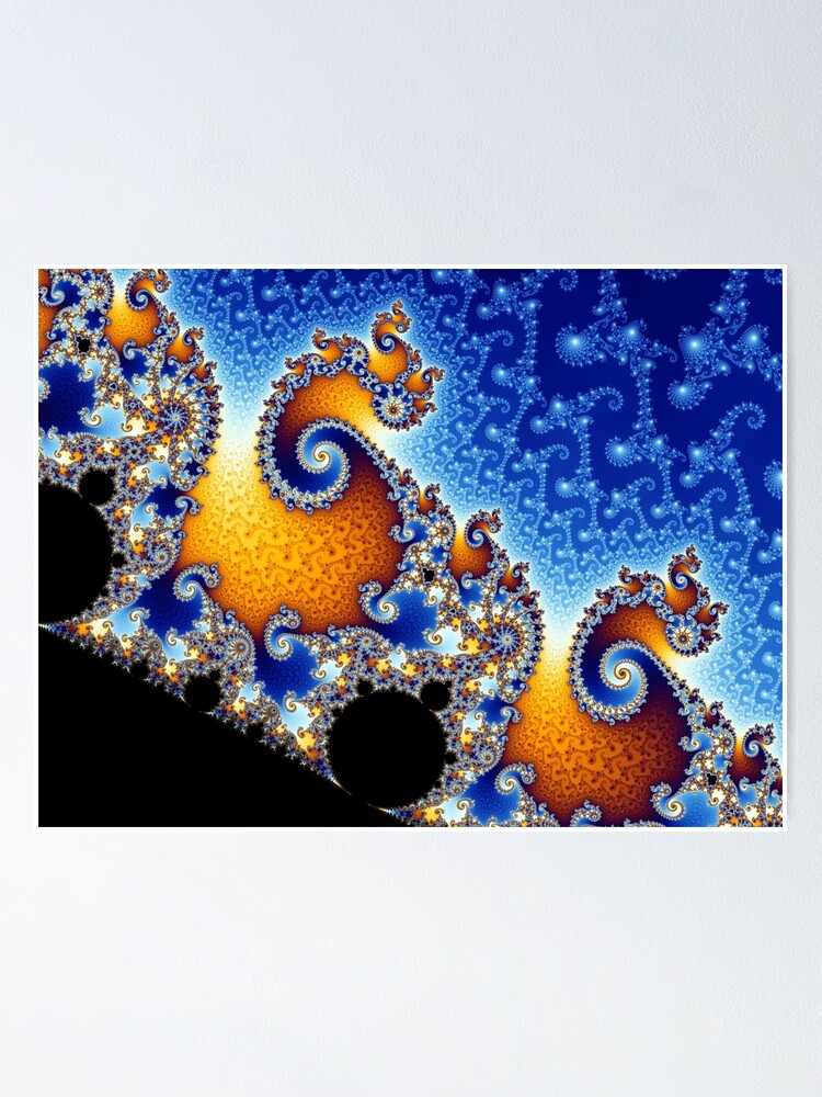 Alternate view of Mandelbrot set Poster