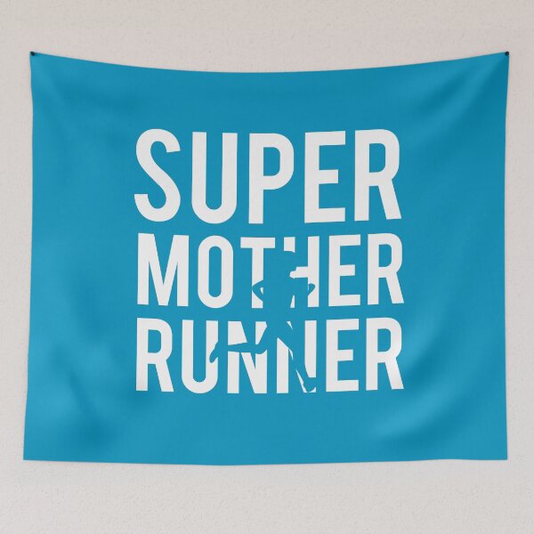 Item preview, Super Mother Runner shirt for Mom Runners and Mom Athletes designed and sold by cssdru.
