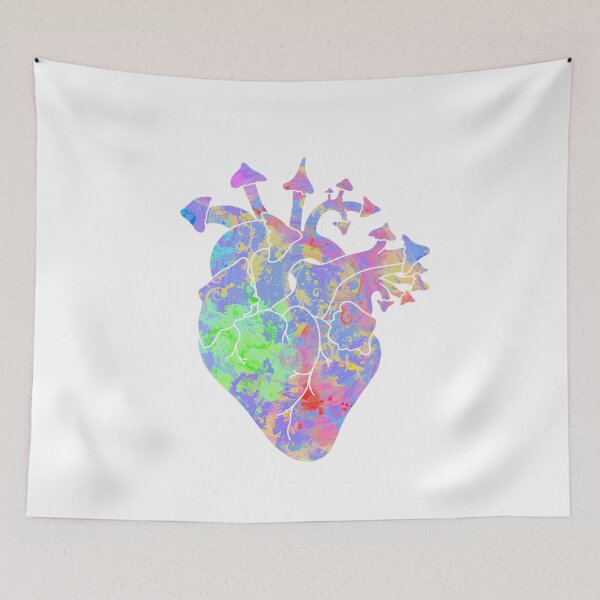 Item preview, Psychedelic Heart (Transparent background) designed and sold by PencilPossessor.