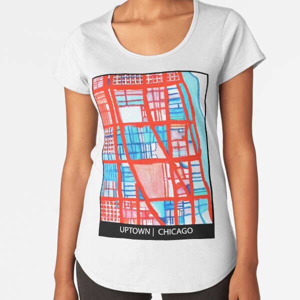 Uptown Chicago Premium Scoop T-Shirt