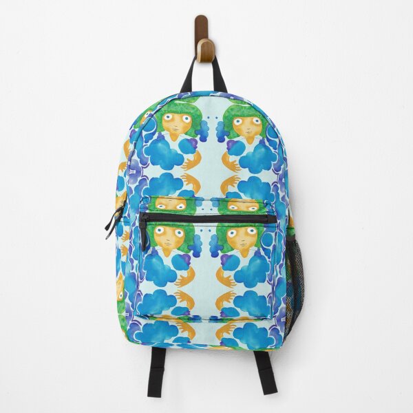Orange Head Pattern Backpack