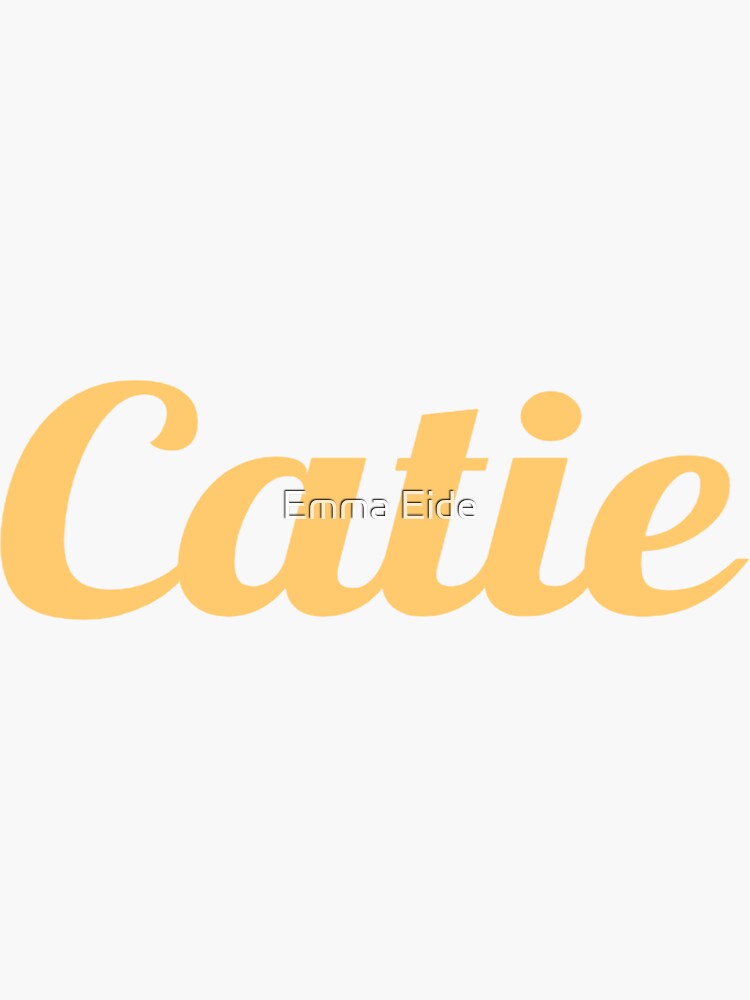 "Catie " Sticker for Sale by EmmaEide | Redbubble