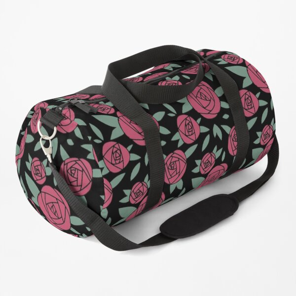 Elegant Rose Pattern Duffle Bag