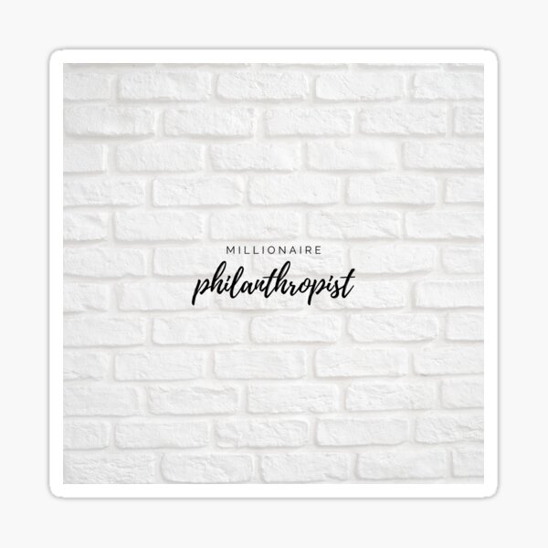 Item preview, Millionaire Philanthropist designed and sold by Royofficial.