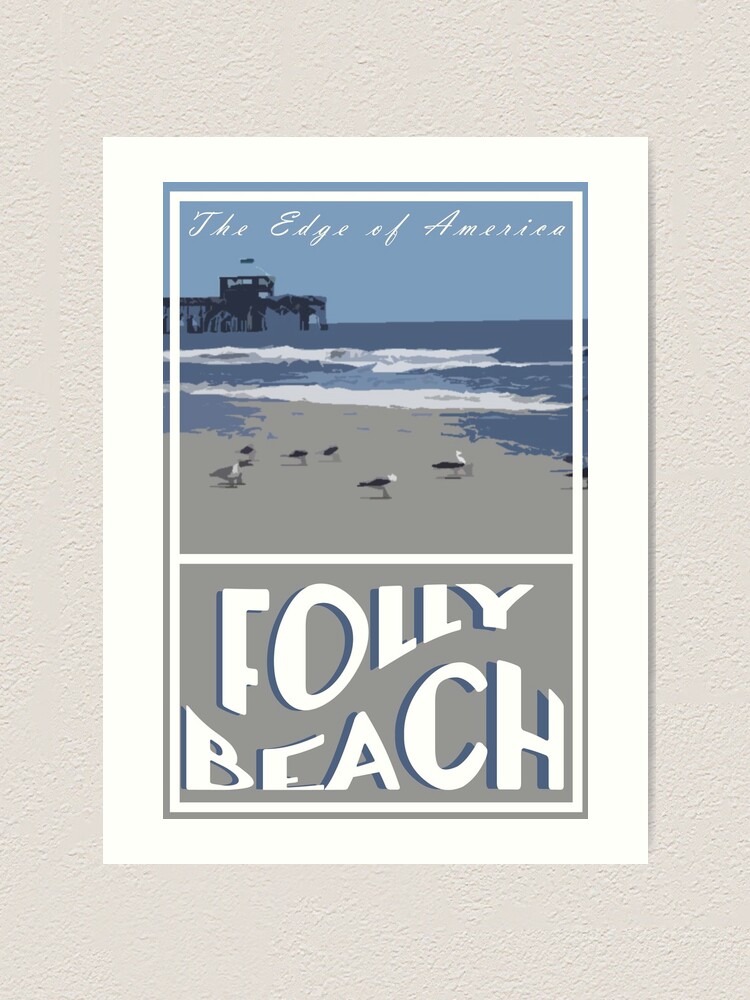 "Folly Beach" Art Print for Sale by cboltz Redbubble