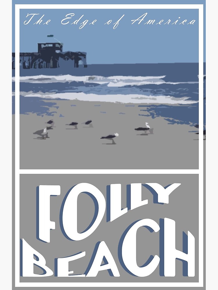 "Folly Beach" Art Print for Sale by cboltz Redbubble