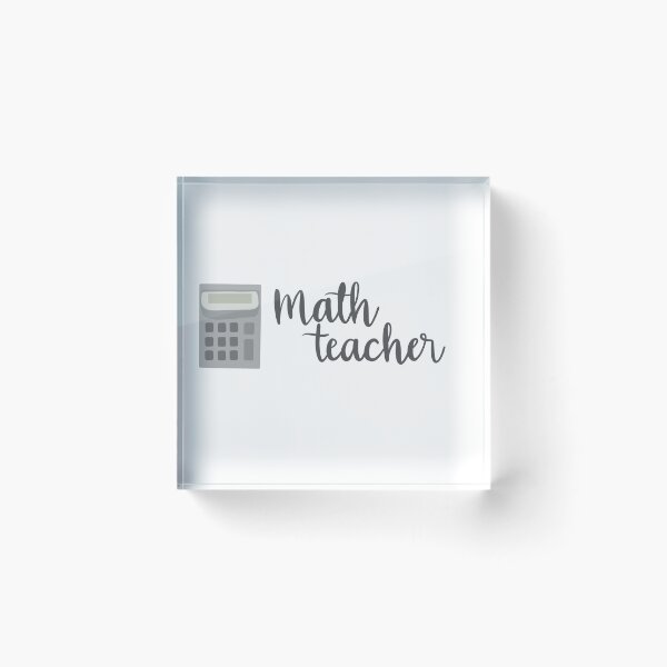 Item preview, Math Teacher designed and sold by begreenaberg.