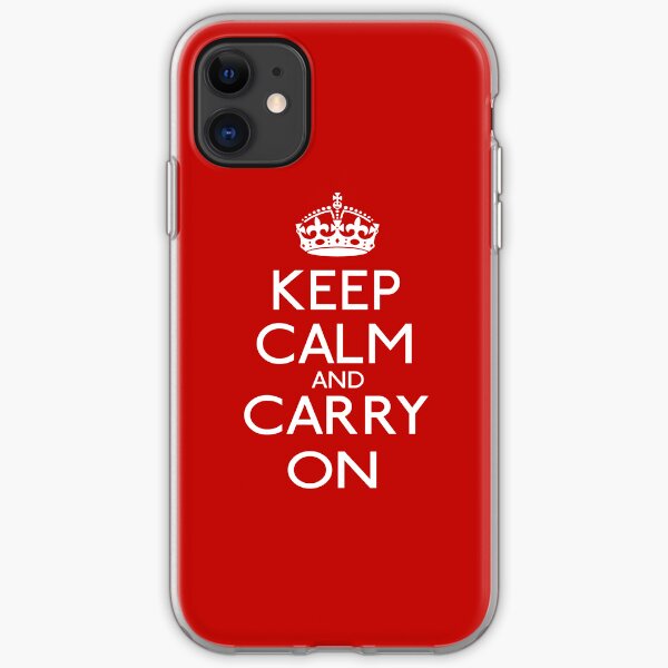 Keep Calm And Carry On iPhone Soft Case