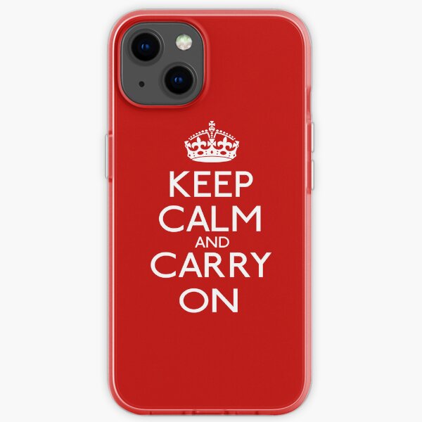 Keep Calm And Carry On iPhone Soft Case