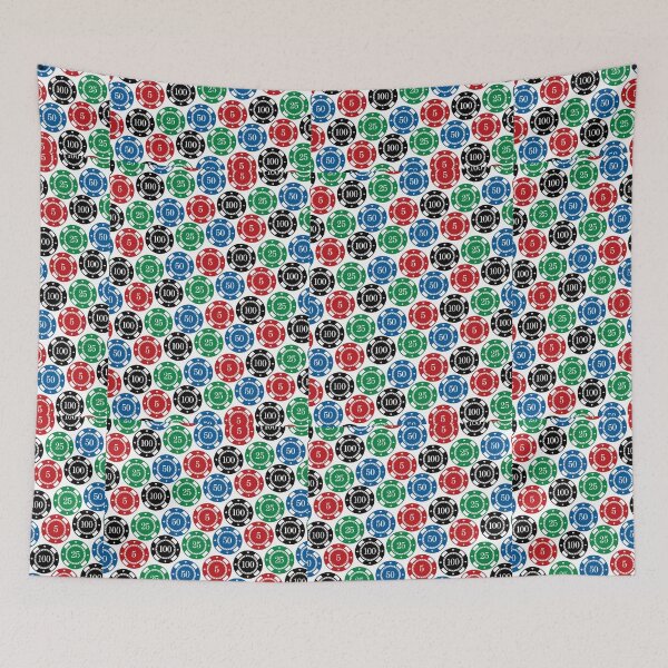 Item preview, Vintage Casino Poker Gambling Chips Pattern designed and sold by digitalvintage.