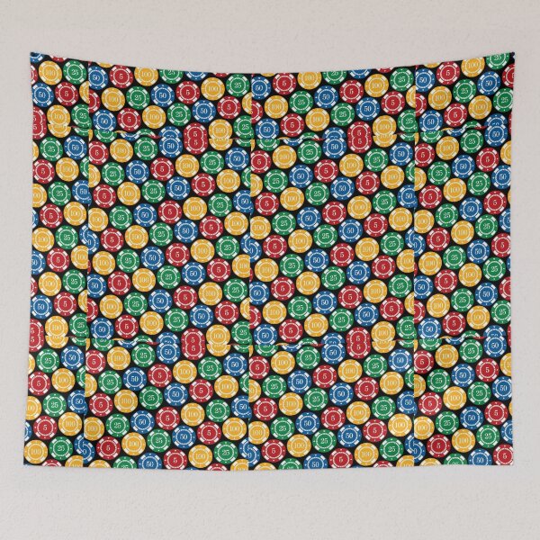 Item preview, Vintage Casino Poker Gambling Chips Pattern designed and sold by digitalvintage.