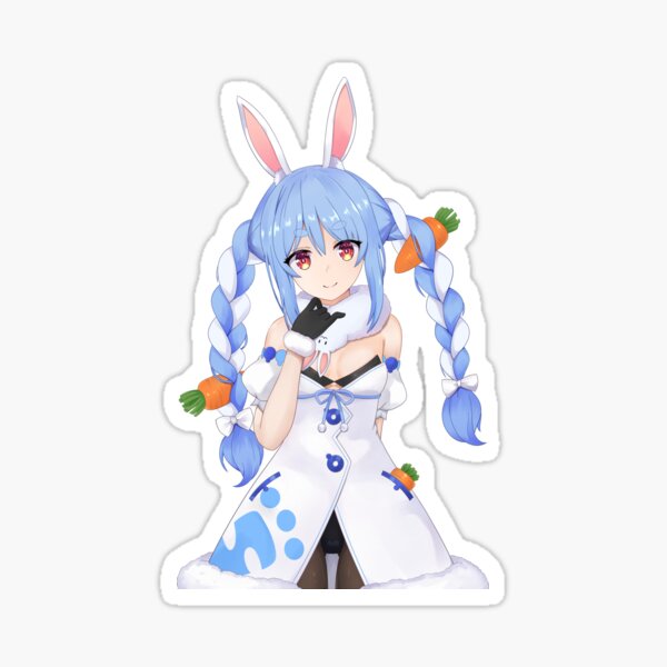 "Usada Pekora (Hololive)" Sticker by BroDann | Redbubble