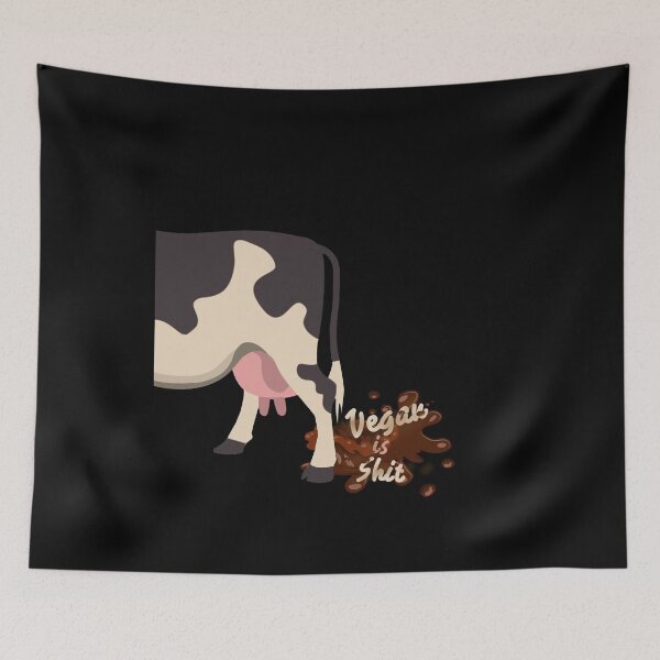 Item preview, Vegan Is Shit Cow Poop designed and sold by DELMEO.