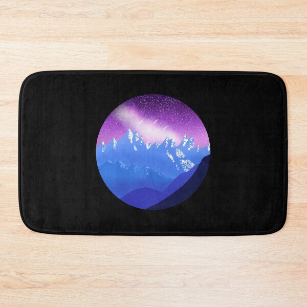 Item preview, Shooting star across snowy mountains designed and sold by clapin123.