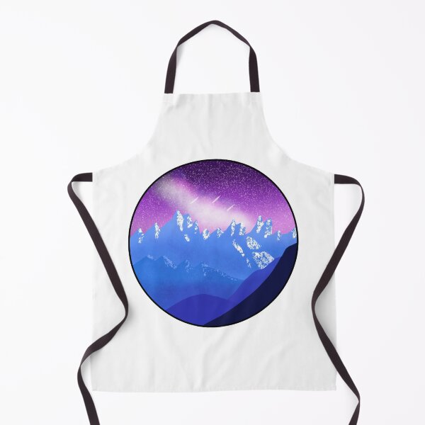 Item preview, Shooting star across snowy mountains designed and sold by clapin123.