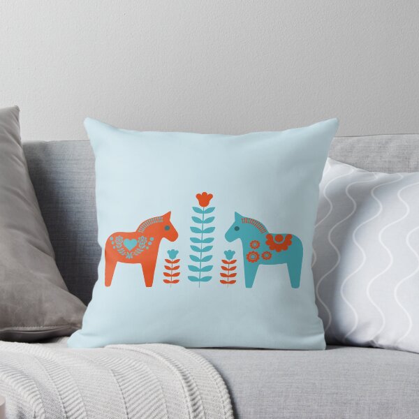 Item preview, Scandinavian Folk Art Dala Horses and Flowers  designed and sold by Anna Lemos.