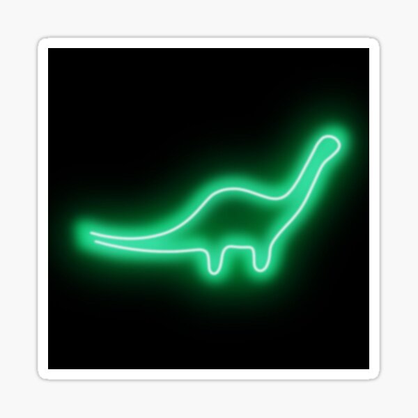 neon green dinosaur